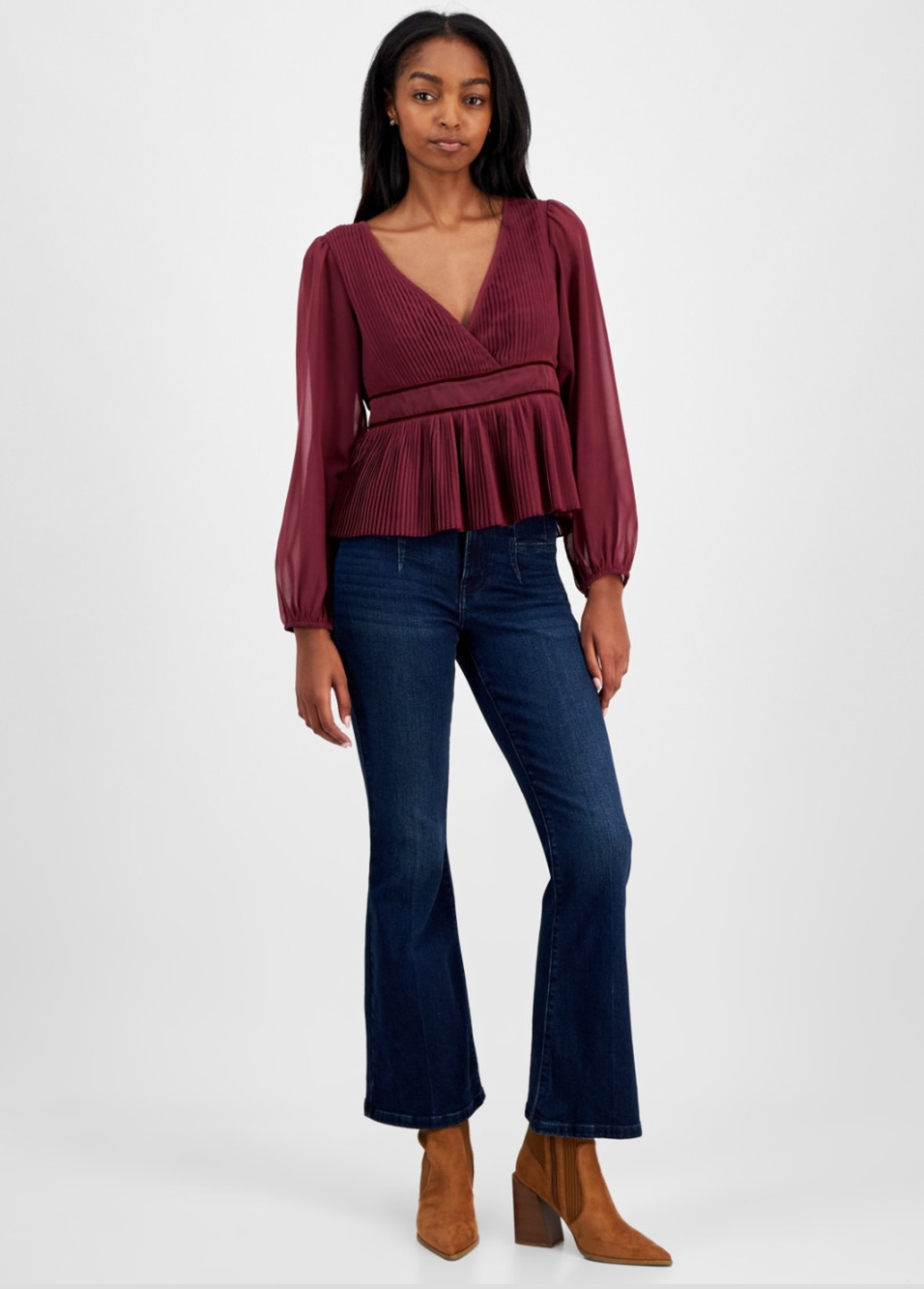 Lucky Brand Women Stevie High Rise Flare Jeans Peak Evermore Wash Size 31X30